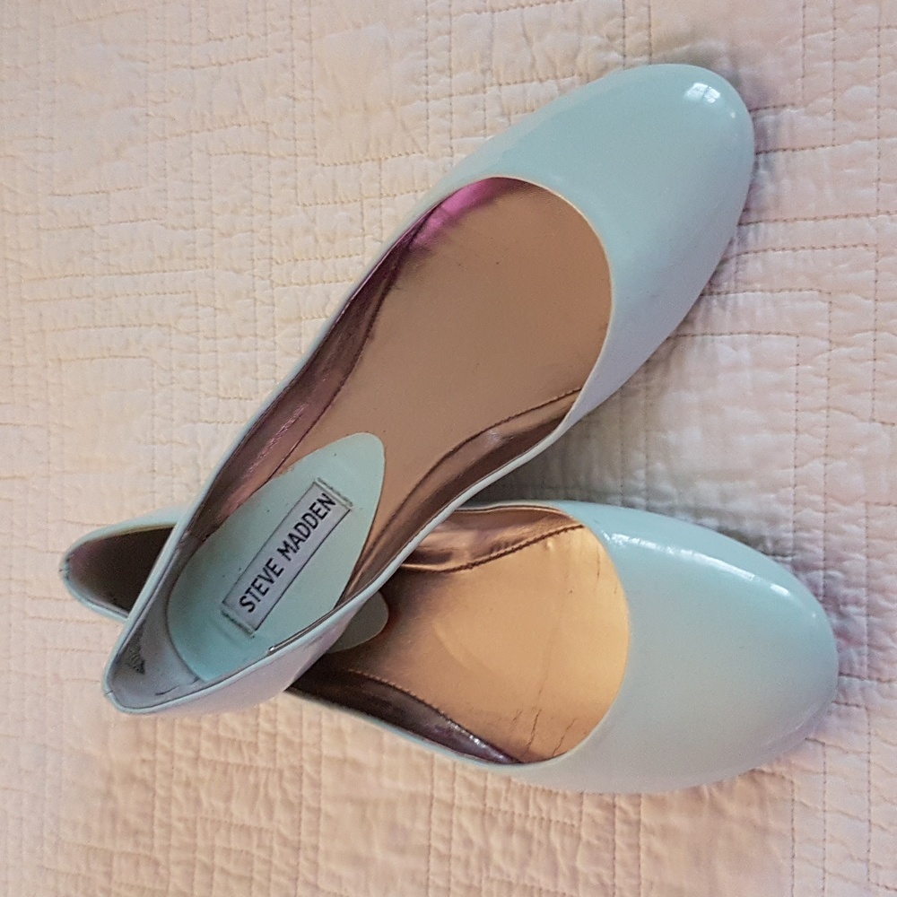 Steve Madden Women's Mint Blue Flats